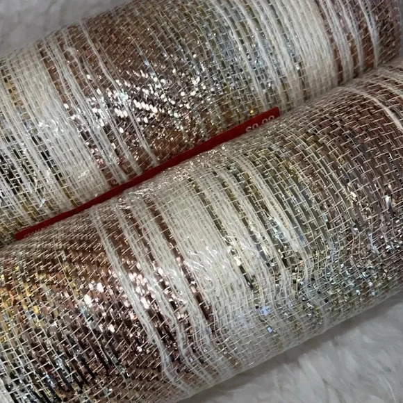 Polypro Mesh Ribbon weatherproof 10in x 30 feet -  2 rolls - Picture 2 of 4